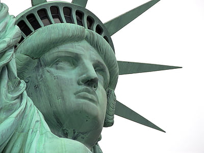 statula, NYC, naujas, laisvės, Jungtinės Amerikos Valstijos, Amerikoje, orientyras