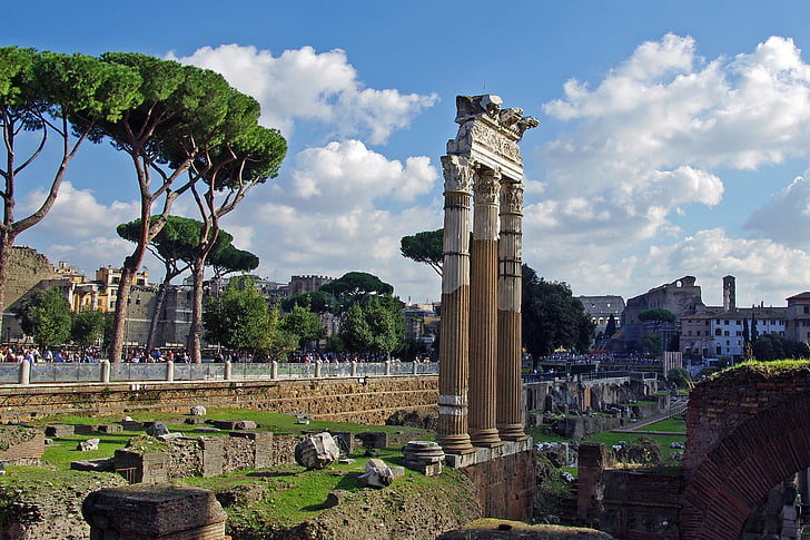 Rím, fori imperiali, Taliansko, Archeológia, Via dei fori imperiali, Staroveký Rím, Foro romano