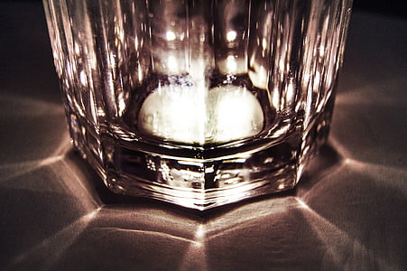 glass, sepia, lys, skygge, whisky