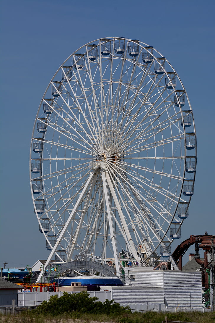 Ferris, bánh xe, đi xe, công viên, Ferris wheel, vui vẻ, công viên giải trí