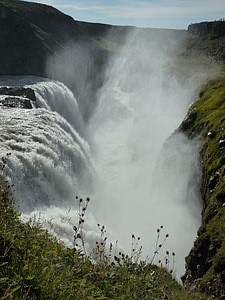 Gullfoss, cascadă, Râul, Hvítá, ölfusá, Haukadalur, Islanda
