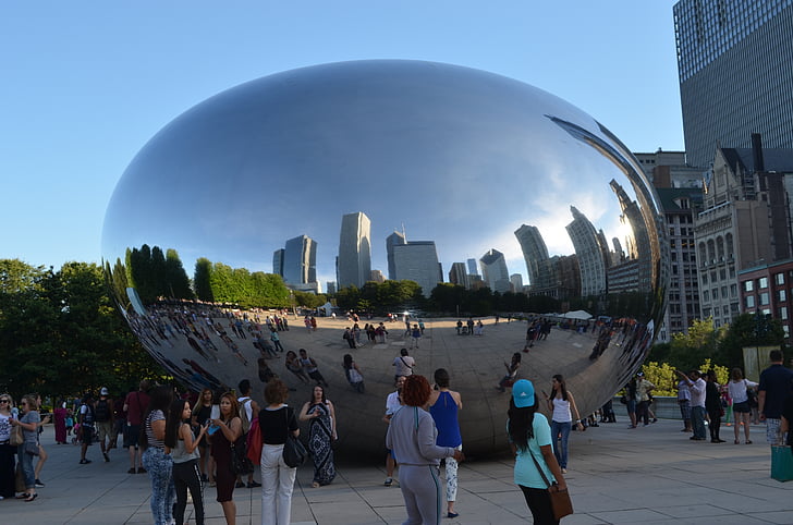 Chicago, Bean, speil, kunstverk