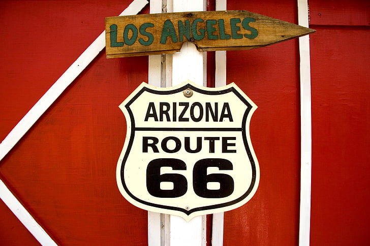 Route 66, Seligman, Arizona, Stany Zjednoczone Ameryki, Carol m highsmith, Ameryka, Route66