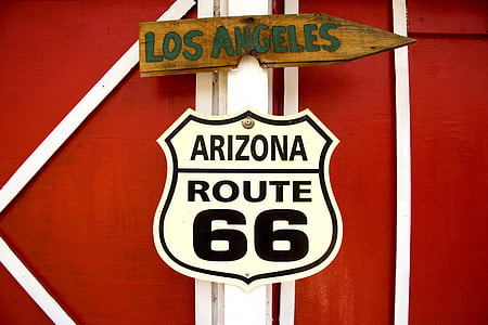 Route 66, Seligman, Arizona, Stany Zjednoczone Ameryki, Carol m highsmith, Ameryka, Route66