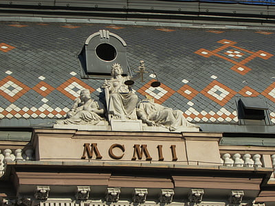 Cluj napoca, Romunija, Transilvanija, stavb, mesto, staro mestno jedro, fasada