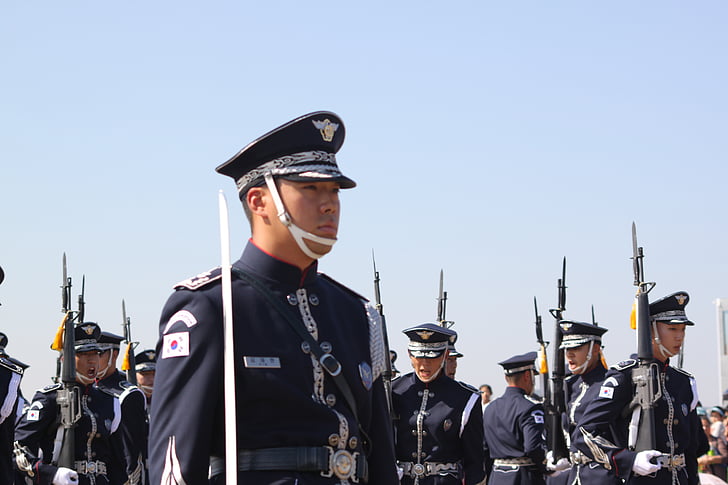 Angkatan Udara, Gun Tampilkan, pertunjukan udara, seragam, Korea