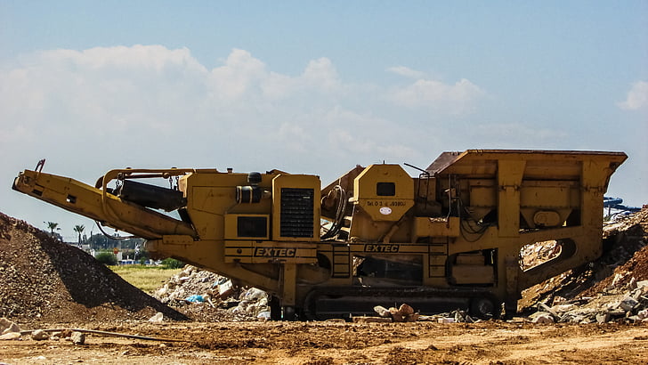 crusher, heavy machine, equipment, machinery
