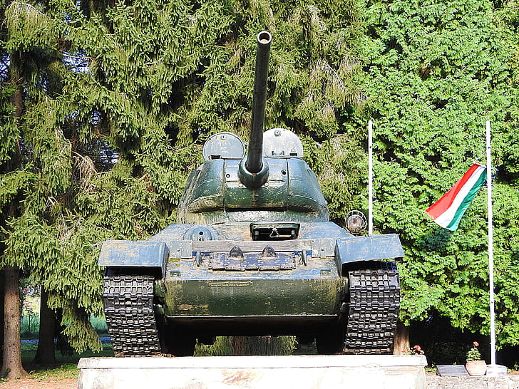 Panzer, t-34, War memorial, Ungern
