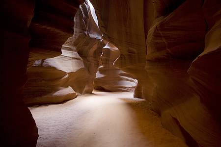 antelope canyon, slot canyon, arizona, sandstone, rock, light shaft, slot