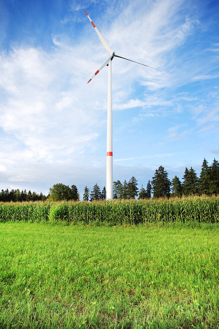 windenergie, windenergie, Pinwheel, elektriciteitsproductie, windpark, milieu, vleugel