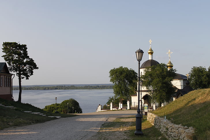 Kazaň, kostol, Tatarstan, letné, Rusko, Architektúra