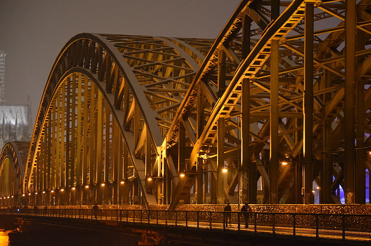 Hohenzollern bridge, Kolín nad Rýnem, železniční most