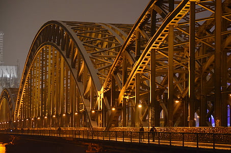 Jembatan Hohenzollern, Cologne, Jembatan kereta api