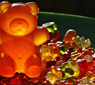 gummibärchen, 巨大的橡胶熊, gummibär, 水果的牙龈, 熊, 美味, 颜色