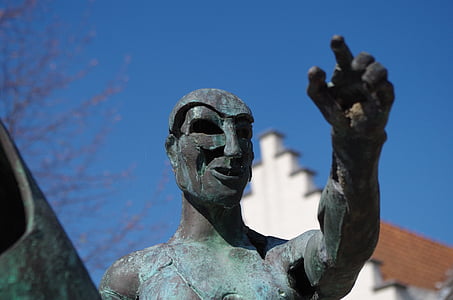 Bruges, bronze, escultura, arte, braço, estátua de bronze, arte-final