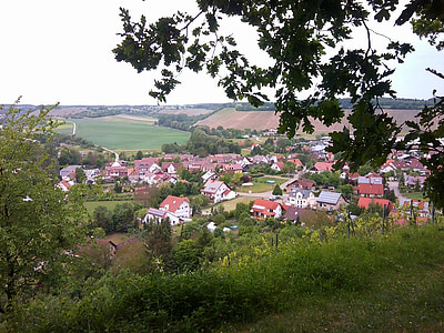 tempat, pemandangan, desa, rumah, indah, Jerman, pemandangan