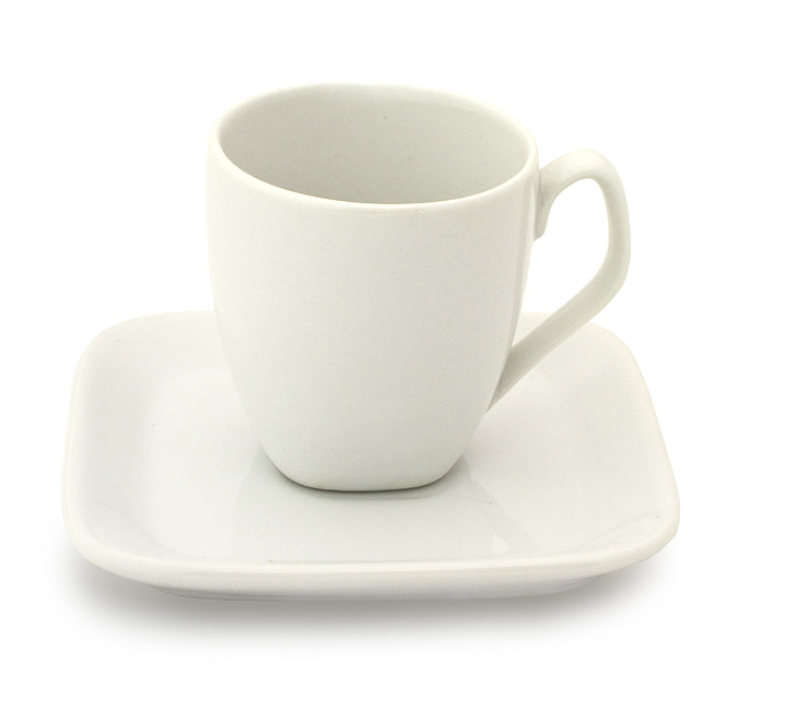 cup, coffee, empty, white, porcelain, food, drink
