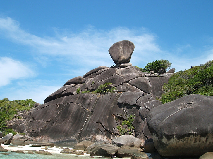 eiland, Thailand, Megalithische, natuur, Rock - object