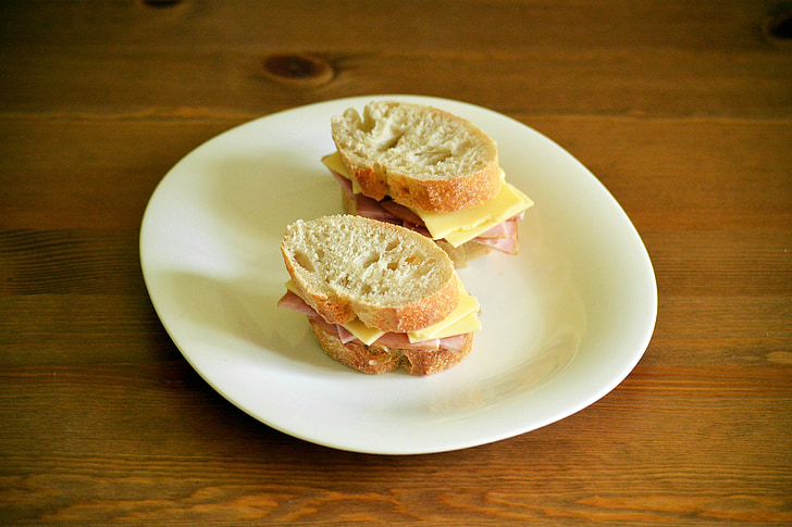 sendvič, pršut, sir, kruh, Rustikalni, ručak, hrana