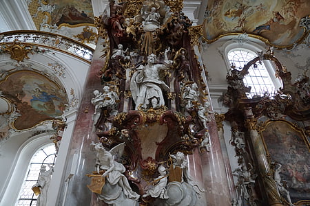 kirke, zwiefalten, barokk, tro, Gud, Münster, Tyskland