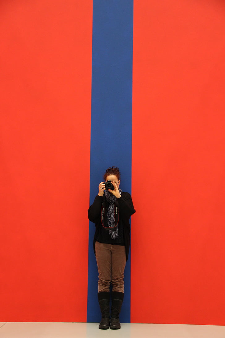 photographer, background, red blue, pattern, structure