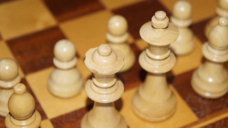 игра на шах, фигури, шах, игра, крал, шахматни фигури, бяло