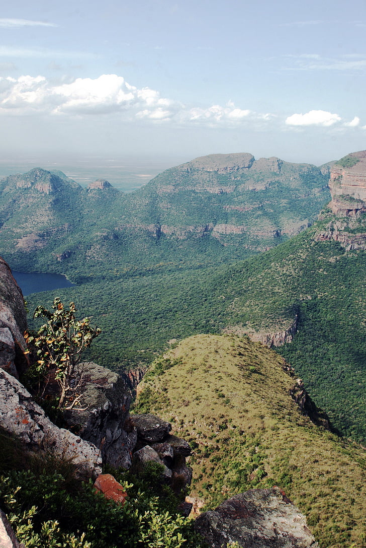 África do Sul, Drakensberg, paisagem, montanha, vertigem, penhasco, erosão