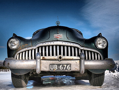 buick, classic car, russian, old, car, land Vehicle, old-fashioned