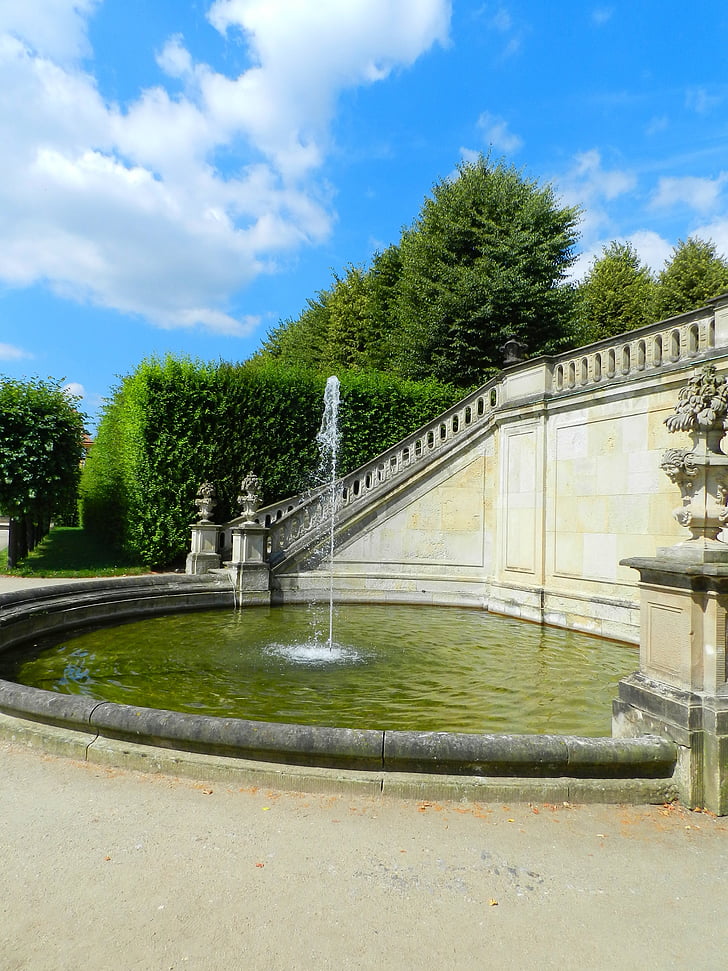 Heidenau, Park, fontein