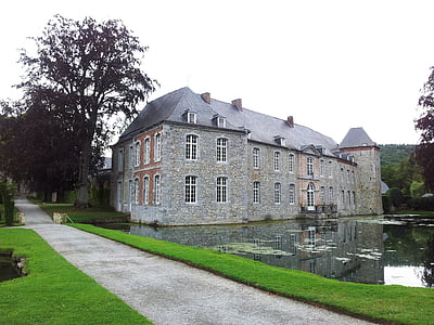 Castello, Ardennes, stagno, architettura, storia