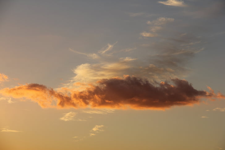 sky, sunset, evening sky, cloud, nature, weather, outdoors
