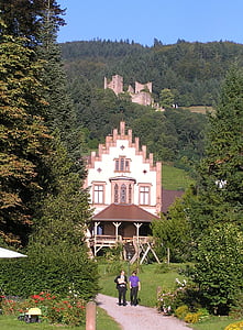 lâu đài gaisbach, Schlossgarten, Schauenburg, Oberkirch, Ortenau, rừng đen