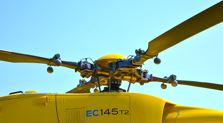 yellow, ect, helicopter, daytime, propellers, kingdom, blue
