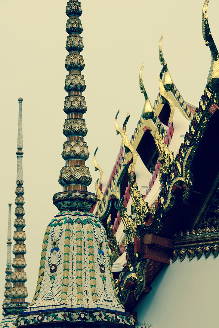 Templo de, telhado, pagode, arquitetura, Palácio, Budismo, Sudeste