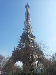 Эйфелева башня, Париж, Франция, Ориентир, интересные места, многонациональный город, привлечение
