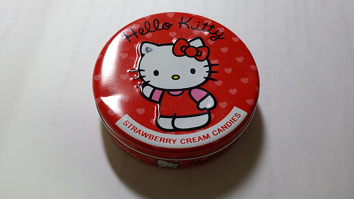 dulces, caja de lata, de Hello kitty