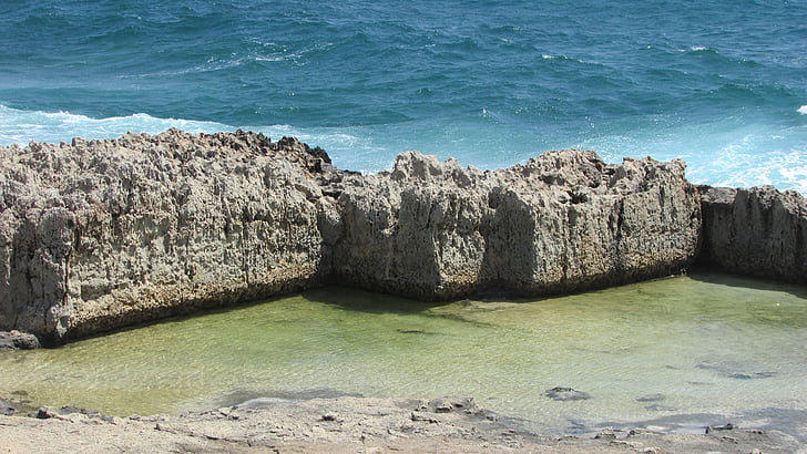 rotsachtige kust, zee, kustlijn, kust, Cyprus, Ayia napa