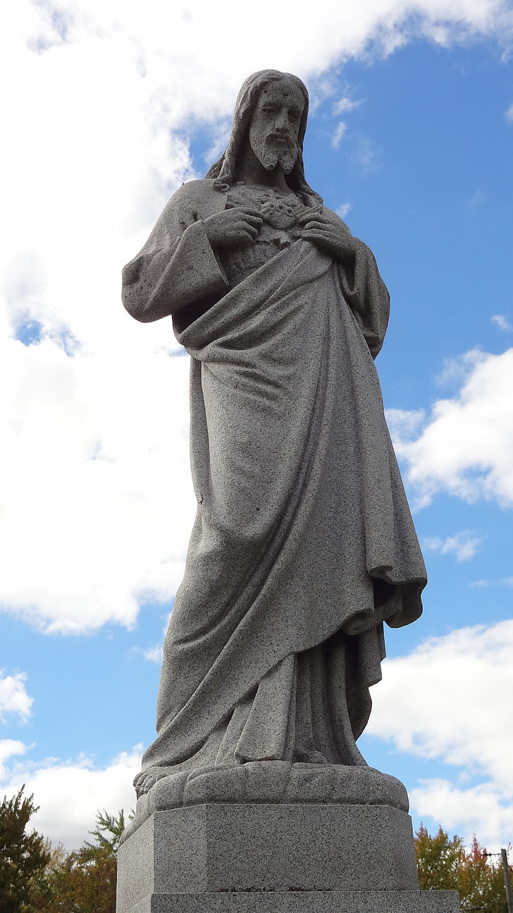 statue de, Christ, foi, spirituelle
