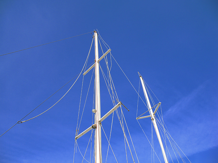 mast, boat, sailboat, sky