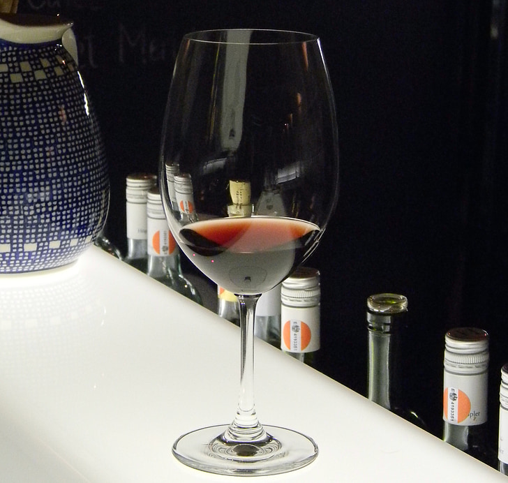 vin glas, rød, rødvin, vinglas, Restaurant, drikkeglas, alkohol
