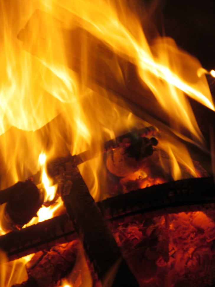 foc, flames, taronja, natura, natural, foc - fenomen natural, calor - temperatura