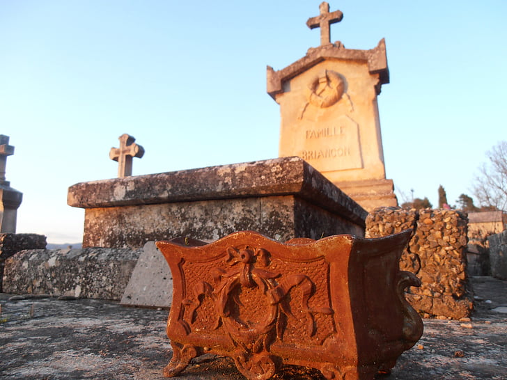 mộ, Tombstone, nghĩa trang, màu đỏ, Graves, Old cemetery, đá