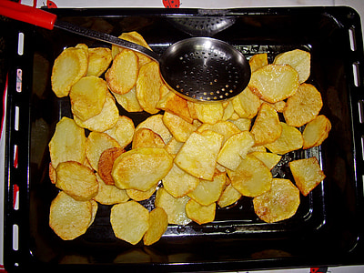 cartofi prajiti la cuptor, cartofi, produse alimentare