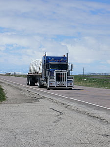 teherautó, közlekedés, Amerikai truck, szállítás, Semi-kamion, teheráru szállítmányozás, autópálya