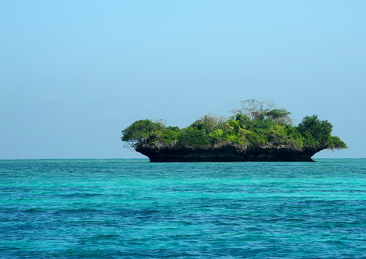 île, Zanzibar, océan, vacances, destinations, eau