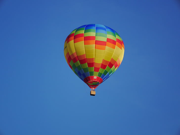 balloon, hot air, sky, azure, blue, raindrop, background image