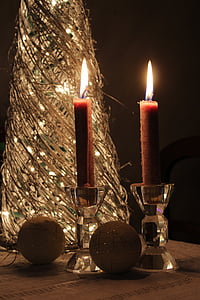 Νοέμβριος, το βράδυ, κεριά, χαλάρωση, ημερομηνία, διακοπές, η σιωπή