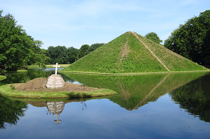 pyramide, Lake, grav, Hermann von puckler, Fürst-pückler-park, kors, Park