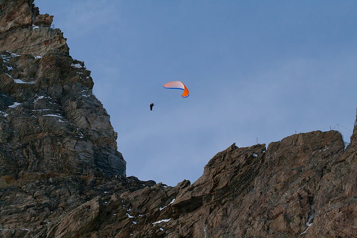 Jungfraujoch, skärmflygning, risken