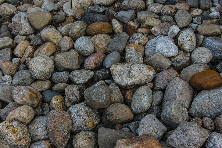 akmeņi, akmeņi, fiziska, smagie, šķērslis, krāsa, āra
